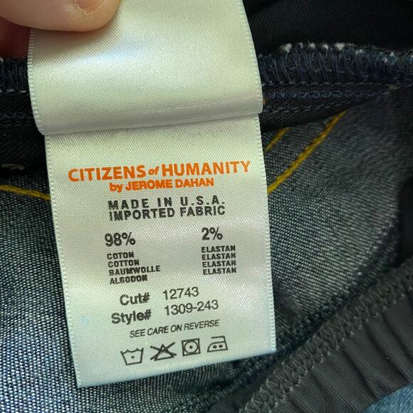 Citizens of Humanity NWT Maternity Dita Petite Bootcut Jeans Size 27 Belly Panel - Picture 5 of 10